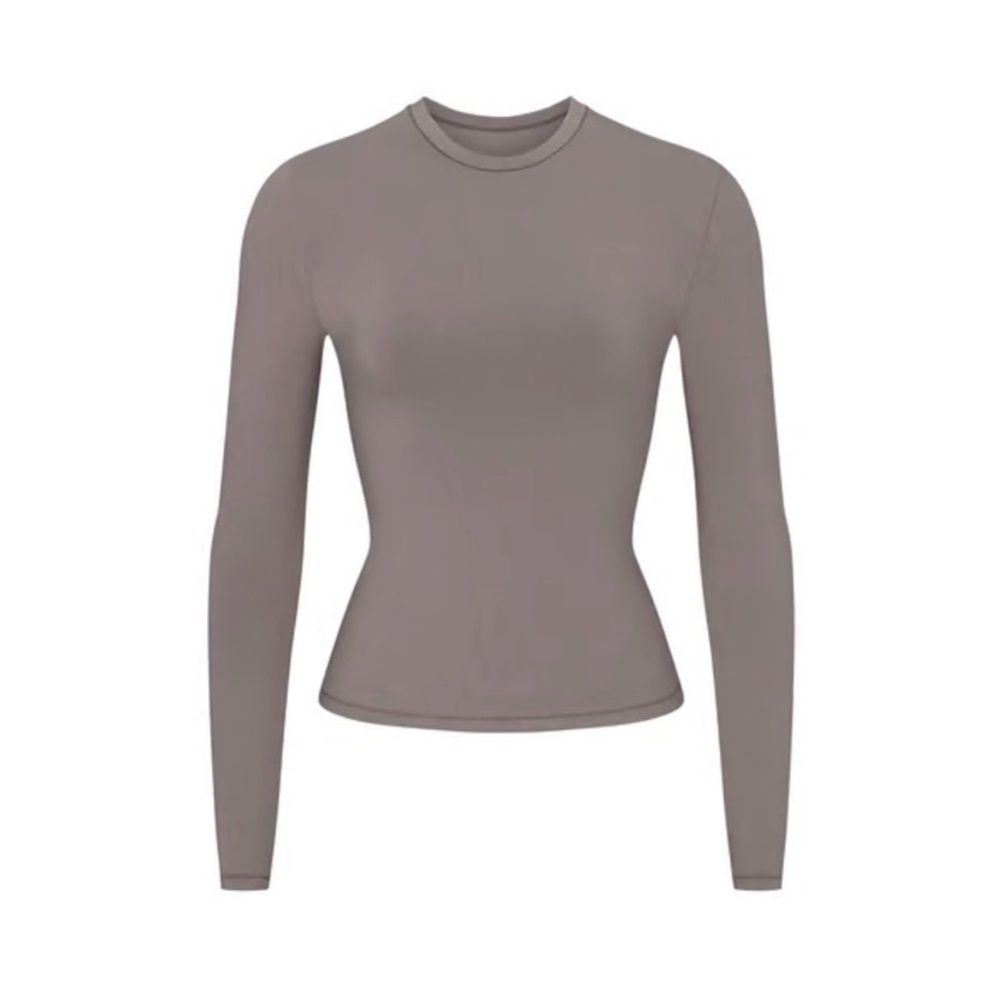 Skims Cotton Jersey Long Sleeve Tshirt